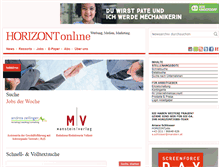 Tablet Screenshot of horizontjobs.at